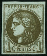 N°39Cb 1c Olive Foncé R3 - TB - 1870 Uitgave Van Bordeaux