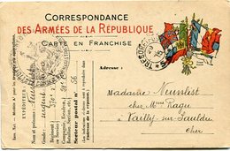 VR 106 Carte Correspondance Des Armées Cachet Trésor Et Postes 56 29.9.15 + Cachet Marianne Assise - Sonstige & Ohne Zuordnung
