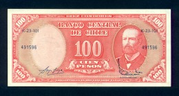 Banconota Chile 100 Pesos 1961 - FDS - Cile