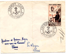 PJ De Brazzaville (20.07.1957)_centenaire Troupes Africaines_AOF_Faidherbe - Lettres & Documents