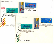 FDC (x2) Aviron_Canoë_Pologne (18.08.1961) Non Dentelé - Rowing