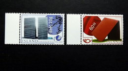 Island 1005/6 **/mnh, NORDEN, Fyssa; Kunstwerk Von Rúrí (*1951), Spannung; Skulptur Von Hafsteinn Austmann (*1934) - Unused Stamps
