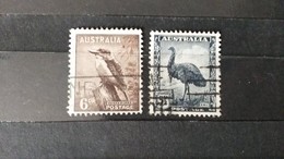 RARE 6D+5 1/2D KOOKA SUPRA EMU BIRD AUSTRALIA 1935 USED/MINT  STAMP TIMBRE - Neufs