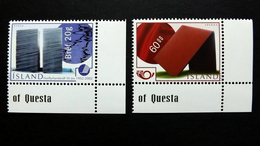 Island 1005/6 **/mnh, NORDEN, Fyssa; Kunstwerk Von Rúrí (*1951), Spannung; Skulptur Von Hafsteinn Austmann (*1934) - Neufs