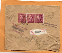 Belgium 1936 Registered Cover Mailed To USA - 1934-1935 Leopold III