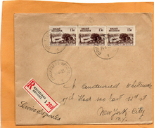 Belgium 1939 Registered Cover Mailed To USA - 1934-1935 Leopold III