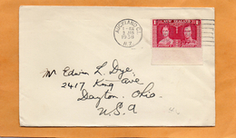 New Zealad 1938 Coover Mailed - Lettres & Documents