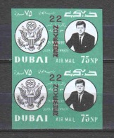 Dubai 1964 Mi 144B In Pair MNH JOHN F. KENNEDY (A) - Dubai