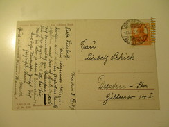 DRESDEN 1917 , 7 1/2 Pf , Ein Schönes Buch , Schilling ,  OLD POSTCARD , 0 - Other & Unclassified