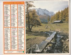 - CALENDRIER PTT Année 1986 - - Formato Grande : 1981-90