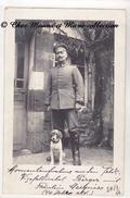 WWI 1916 - VIZEFELDWEBEL SOUS OFFICIER BERGER ET SA FRAULEIN MARQUISE - ALLEMAND - CARTE PHOTO MILITAIRE - Guerra 1914-18