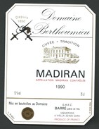 étiquette Vin  Domaine Berthoumieu Cuvée Tradition Madiran 1990 - Madiran