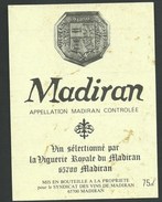 étiquette Vin   Madiran Vin Sélectionné Par La Viguerie Royale De Madiran - Madiran