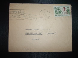 LETTRE Par AVION Pour La FRANCE TP AEF CUREAU 15F OBL.MEC.16-5-1957 DOLISIE + PHARMACIE DU NIARI A. DONZEL - Lettres & Documents