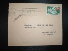 LETTRE Par AVION Pour La FRANCE TP AEF LEPRE 15F OBL.MEC.24-8-1957 DOLISIE + PHARMACIE DU NIARI A. DONZEL - Briefe U. Dokumente