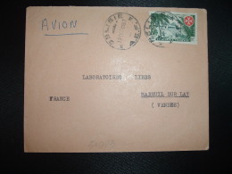 LETTRE Par AVION Pour La FRANCE TP AEF LEPRE 15F OBL. HOROPLAN 19 OCT 1957 DOLISIE + PHARMACIE DU NIARI A. DONZEL - Lettres & Documents