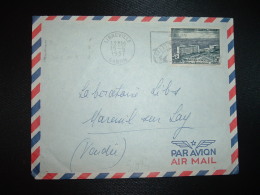 LETTRE Par AVION Pour La FRANCE TP AEF HOPITAL DE BRAZZAVILLE 15F OBL.MEC.15-6-1957 LIBREVILLE GABON - Covers & Documents