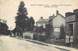 SAINT VRAIN - Entrée De L'école De Garçons- Quartier De La Puce - Saint Vrain