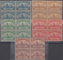 1929- 90 CUBA REPUBLICA. 1929. Ed.234-238. CAPITOLIO NACIONAL. NATIONAL CAPITOL BLOCK 4. GOMA ORIGINAL MANCHAS. - Unused Stamps