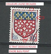 VARIÉTÉS FRANCE  1962 N° 1352 AMIENS  PHOSPHORESCENTE  OBLITÉRÉ - Used Stamps