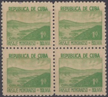 1937-296 CUBA REPUBLICA. 1937 1c. Ed.306 BOLIVIA. ESCRITORES Y ARTISTAS. WRITTER AND ARTIST MNH. - Nuevos