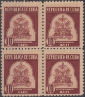 1937-310 CUBA REPUBLICA. 1937 10c. Ed.317 HAITI. ESCRITORES Y ARTISTAS. WRITTER AND ARTIST MNH. - Nuovi