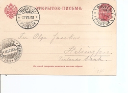 Finlande ( EP De 1903 De Ruovesi  Versc Helsingfors à Voir) - Covers & Documents