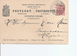 Finlande ( EP De 1897 De Tavastehus Versc Harjus à Voir) - Covers & Documents