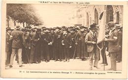 LE RASSEMBLEMENT A LA STATION GEORGES V - PRETRES AVEUGLES DE GUERRRE   " DRAC " A L'arc De Triomphe  14 Juin 1925 - Labor Unions