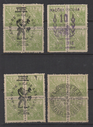 P691.-. BRASIL. SC#: 656 - 4 MINT BLOCKS WITH SPECIAL CANCELS. SEE SCAN - Unused Stamps