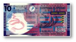 HONG KONG - 10 DOLLARS - 2007 - Pick 401.b - Serie LP - Polymer Plastic - Government Of The Hong Kong - Hong Kong