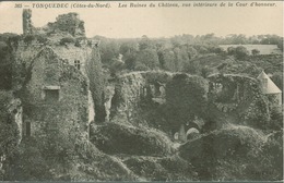 Tonquedec - Les Ruines Du Château, Vue Intérieure De La Cour D' Honneur. - Tonquédec