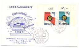 ASTRO - Planetarium Bochum, Postwertzeichen Ausstellung 1967 - Astrologie