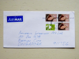 Cover From Australia Sent To Singapore 2000 Queen - Briefe U. Dokumente