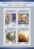 DJIBOUTI 2016 ** Albert Einstein M/S - OFFICIAL ISSUE - A1704 - Albert Einstein