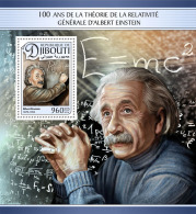 DJIBOUTI 2016 ** Albert Einstein S/S - OFFICIAL ISSUE - A1704 - Albert Einstein