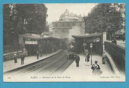 CPA Chemin De Fer Train En Gare De Passy PARIS - Metro, Stations