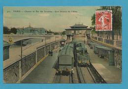 CPA 921 Toilée - Chemin De Fer Des Invalides Trains Gare Avenue De L'Alma PARIS 75 - Metro, Stations