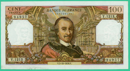 100  Francs - Corneille   -  France - N°Y.1213 94957 - V.5-10-1978.V.   -  TTB- - 100 F 1964-1979 ''Corneille''