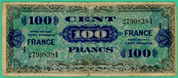 100  Francs -  France - Série 1944 - 4 - N° 27908384 - TB+ - - 1944 Drapeau/Francia