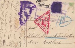 WAR PRISONER CORRESPONDENCE, POSTCARD, CENSORED, SENT FROM BRASOV TO RUSSIA, 1915, ROMANIA - Briefe U. Dokumente