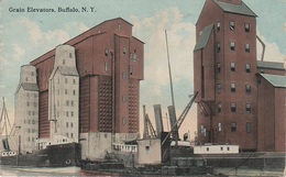 AK Buffalo Grain Elevators Harbour Port Hafen Factory Ship Liner New York NY Bei Cheektowaga Tonawanda - Buffalo