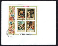 1968  Noël  Bloc Feuillet Postea Aérienne Tableaux De Maîtres Italiens - Used Stamps