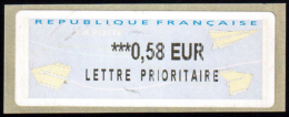 ATM-179- Vignette De Distributeur, Type Avions En Papier Plié - 2000 Type « Avions En Papier »