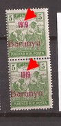 1919  6   BARANYA  UNGARN SERBIA JUGOSLAVIJA OVERPRINT  TYP II TYP III  NEVER HINGED - Baranya