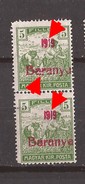 1919  6   BARANYA  UNGARN SERBIA JUGOSLAVIJA OVERPRINT  TYP II TYP III  NEVER HINGED - Baranya