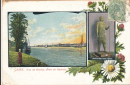 CPA EGYPTE Carte Précurseur 1904 LE CAIRE Vue De Boulac Prise De Gezireh - Cairo