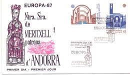 ANDORRA  FDC EUROPA  1987 (GEN170183) - Viguerie Episcopale