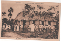 BENIN - ( Afrique ) - église D'ikiré- Jour De Confirmation   -( Missions Afriquaines , Cours Gambetta LYON ) - Benín