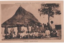 BENIN - ( Afrique ) - église D'eruku  -( Missions Afriquaines , Cours Gambetta LYON ) - Benín